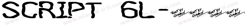 script 6L字体转换